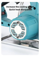 Scie circulaire multifonctionnelle à batterie 21V avec moteur sans balais, batterie 2AH, coupe de métal, profondeur maximale de 60 mm
