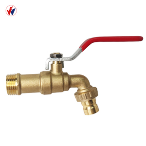 Grifo de Agua de Aleación de Zinc de 1/2\", 3/4\", 1\" para Riego Industrial y Doméstico con Doble Conexión y Válvula de Bola para Grifo de Balcón Exterior - Product Image 3