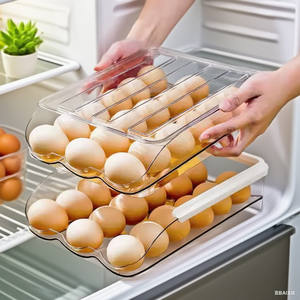 Apiladores de nevera ModuEgg: bandejas de grado alimenticio entrelazadas para almacenamiento compacto - Product Image 1