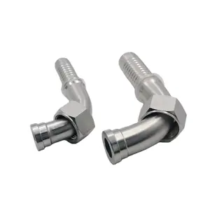 Best selling carbon/stainless steel 90 elbow hydraulic crimping pipe fittings manufacturing American flat thread ORFS 24291