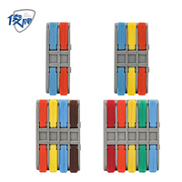 Connecteurs de câblage rapide en cuivre et plastique, bornes de raccordement 2-2/3-3/4-4 broches, 400V, conception compacte à enfiler, sertissage à écrou