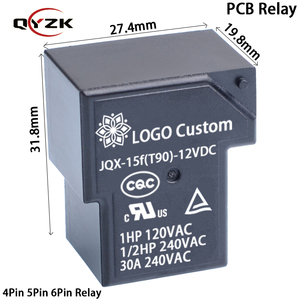 Relais 30a 40a Mini 3 Volt 5V 6 Volt 12v 24Vdc 48V Dc T90 Pcb 4 Pin 5 Pin 6 Pin Cmp7 relè di potenza 30a Relais - Product Image 5