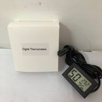 Termómetro Digital Electrónico con Sonda Impermeable, Termohigrómetro para Terrario de Reptiles