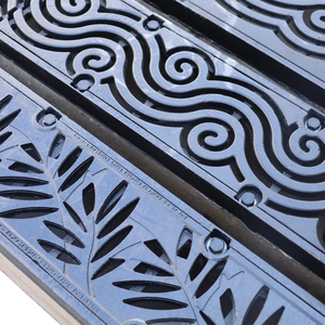 Trang trí cao nhựa bê tông hệ thống thoát nước D400 Polymer bê tông hình chữ U kênh thoát nước với gang Bìa - Product Image 4