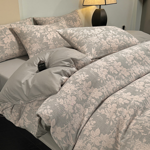 Tốt nhất bán sang trọng thiết kế mới hiện đại in <span class=keywords><strong>100</strong></span>% bông nhà giường Comforter tấm ga trải giường bộ đồ giường đặt - Product Image 3