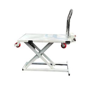 Carro Eléctrico Manual con Gato Hidráulico, Plataforma Elevadora con Mesa de Elevación Pequeña Hidráulica, Elevador de Tijera, 1,3 m - Product Image 5