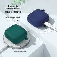 Étui en silicone pour Airpods Pro 3, étui de protection antichoc pour écouteurs, étui pour Airpods 5 4 avec boucle à crochet, housse souple pour écouteurs