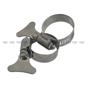 Mỹ Loại Thép Không Gỉ Kẹp Có Thể Điều Chỉnh Bướm Xử Lý Phổ Phần Cứng Ống Kẹp - Product Image 3