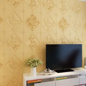 70*77センチメートルSelf Adhesive Protective Wallpaper 3D Brick Foam Wall Sticker Factory販売