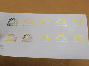 Rollo de impresión personalizado, autoadhesivo de papel de lámina de oro rosa, etiquetas adhesivas para botella de niebla corporal, promoción OEM/ODM - Product Image 4