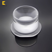 Puces LED 10w 50w Angle de faisceau 90 degrés Optique COB TIR Lentille en verre Réflecteur 45mm