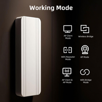 Pont sans fil extérieur haute puissance Point-à-point Réseau WIFI AP Relais Gigabit 5km Connexion un-vers-plusieurs Easyboost WB5891F