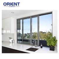 Ventanas Corredizas de Aluminio Resistentes a Huracanes, Doble Vidrio Templado, Eficiencia Energética, Ventanas Exteriores Insonorizadas