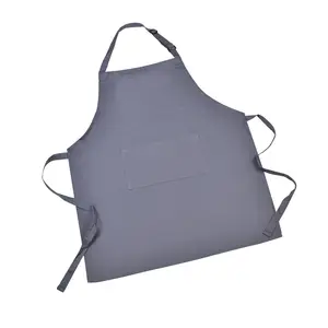 Custom Printed Cotton Waiter Work Apron Waterproof Sleeveless For Cleaning Use With Logo