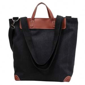Bolso de Mano Casual de Lona para Mujer, Estilo Vintage, Gran Capacidad, Nuevo Bolso Tote para Llevar Bajo el Brazo o al Hombro, para Compras, 2024 - Product Image 3