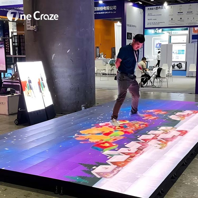New Led Display Touch Screen Video Wall Kinect Sensor Interactive Floor Games SAIO for Kids Content Led Floor for Gymnasium