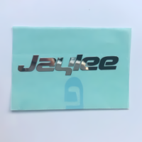 Autocollant adhésif en nickel fin, logo métallique, transfert, décalcomanie unique, imprimé UV, résistant à la chaleur, écologique, étiquette métallique