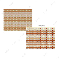 Revêtement de sol pour maison de poupée iLAND à l'échelle 1/12, échelle 1/6, accessoires pour maison de poupée miniature, 60 carreaux de sol pour maison de poupée double face