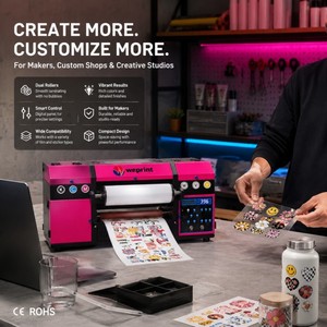 Machine à autocollants en cristal en promotion, <span class=keywords><strong>imprimante</strong></span> UV DTF avec laminateur, rouleau A3 UV DTF pour boutique de cadeaux personnalisés mondiale - Product Image 1