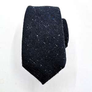 <span class=keywords><strong>Cravate</strong></span> fine en laine <span class=keywords><strong>tweed</strong></span> bleu marine, orange et marron clair pour homme, idéale pour les cadeaux de garçons d'honneur et les occasions professionnelles ou de mariage - Product Image 4