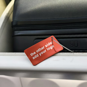 Étiquette de bagage en alliage d'aluminium en forme d'avion, personnalisée, de bonne qualité et à prix avantageux, avec un design moderne, 7,5x4,5 cm, pour les voyages - Product Image 6