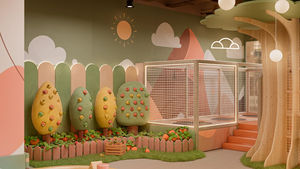 Durable Kids Restaurant Fixture Shop Interior Design Children Playground Fitting Shop Fitment Decoration Factory - Product Image 5