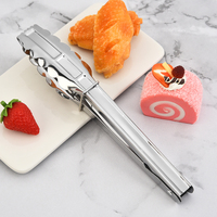 Ensemble d'ustensiles de cuisine en acier inoxydable, pinces BBQ, pinces à salade, pinces à pain, pinces à pâtisserie, pinces de cuisine argentées, gadgets de cuisine pour un usage quotidien