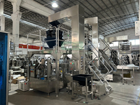 Machine d'emballage entièrement automatique haute productivité certifiée CE pour céréales, bonbons, sucettes et snacks, avec écran tactile pour l'emballage en sachets