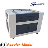 Mesin Ukiran Laser CO2 6090 60W-150W Harga Kompetitif 600x900mm Pendingin Air untuk Kayu/Plywood/MDF/Karet