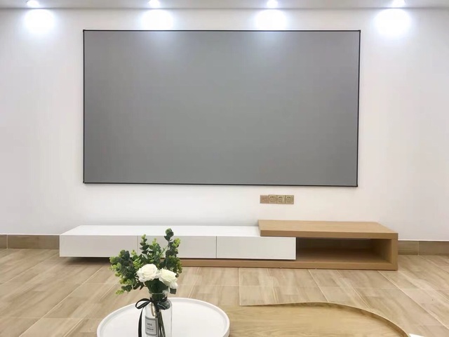 Ultra Wide Fixed Frame Projection Screen ALR CLR UST Ambient Light Reject for Ultra Short Throw Projector 72-92 Inch for Gaming