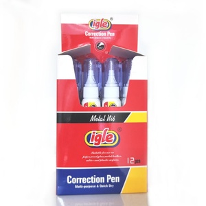 Stylo correcteur à pointe moyenne, bonne qualité, non toxique, séchage rapide, liquide, pour l'école et le bureau - Product Image 2