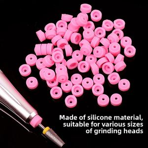 Hot Sale Silicone Nail <b>Drill</b> Dust Cover Cap Nail Dust Protector Tool for Electric Nail Polisher Handpiece AntiDust Accessory - Product Image 4