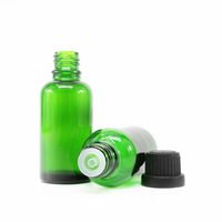 Flacon en verre ambré Euro de 30 ml, 50 ml, 100 ml pour huiles essentielles avec bouchon inviolable et bouchon en caoutchouc pour gouttes ophtalmiques