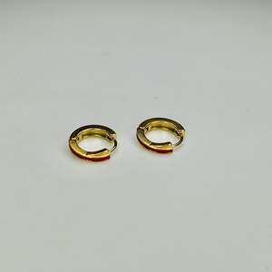Pendientes de Aro Finos de Acero Inoxidable 316L con Baño de Oro PVD, Resistentes y Sostenibles - Product Image 1