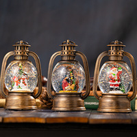 Lanterne de Noël LED musicale avec Père Noël et Bonhomme de neige, style nouveau, à prix abordable, vente en gros, décoration de Noël