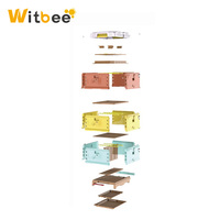 Nouvelle Tendance en Promotion : Ruche Langstroth Isolée Colorée Witbee en PEHD à Trois Couches – Équipement Apicole en Plastique avec Garantie 1 An
