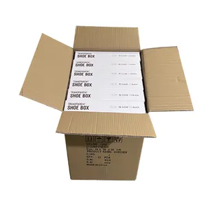 Wholesale Magnetic Stackable Foldable Shoe Container Storage Box Clear Plastic Transparent Shoe Box