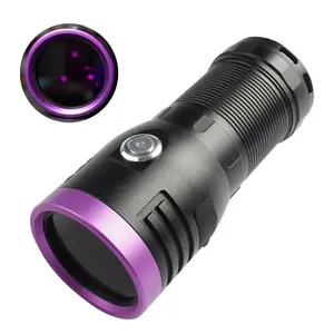 60 Watt 365nm Ultraviolet Light Handheld UV LED Fluorescent Torch Portable NDT Inspection Lamps Flaw Detection UV Flashlight