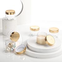 Bocaux ronds pour animaux de compagnie, bocaux en plastique colorés, emballages en plastique pour soins de la peau, bocaux ronds pour cosmétiques pour animaux de compagnie pour l'industrie des cosmétiques
