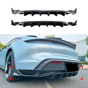 สปอยเลอร์หลังทรงใบมีดสำหรับ Porsche Taycan 2019+ ลายคาร์บอนไฟเบอร์ ผิวด้าน สไตล์แต่ง - Product Image 1