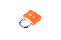 Cadenas en aluminium en forme de losange avec revêtement en caoutchouc ABS coloré, anse renforcée et cylindre en laiton pour portail et armoire, personnalisation OEM du logo