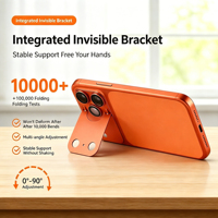 Verstelbare geïntegreerde onzichtbare metalen standaard camera lensbeschermer voor iPhone 18 17 Pro Max anti-kras AF+AR film