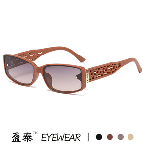 <b>Sunglasses</b> Women <b>Square</b> Frame PC UV400 Light Weight Cat Eye Style - Product Image 2