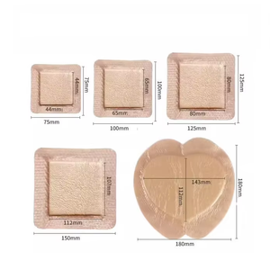 Medicazione in Schiuma di Silicone 15x15cm, Medicazione Sterile in Schiuma di Silicone Autoadesiva per Ulcere <span class=keywords><strong>da</strong></span> Pressione, Cerotto per Pazienti Allettati - Product Image 2