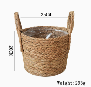 Cestas <span class=keywords><strong>de</strong></span> Almacenamiento Multifuncionales <span class=keywords><strong>de</strong></span> Paja Ecológica para Decoración del Hogar y Macetas - Product Image 4