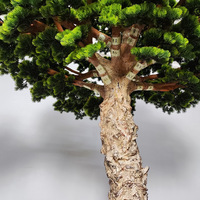 Vente en gros d'usine, arbre artificiel en pin moderne fait à la main, imperméable, écologique, pour la décoration de la remise de diplômes et de Noël