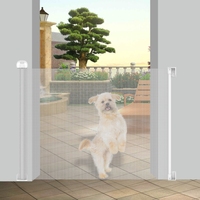 PRODIGY SG020 Barrière coulissante horizontale pour animaux de compagnie, rectangulaire, moderne, en plastique, rétractable, réglable, durable, facile à assembler, sécurisée pour les escaliers