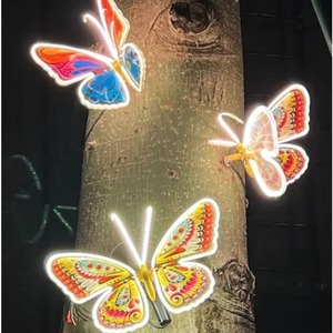 Decoración de Mariposas LED para Jardín Exterior, Coloridas, 40CM, Simulación Dinámica de Insectos, Luces LED de Mariposa - Product Image 5