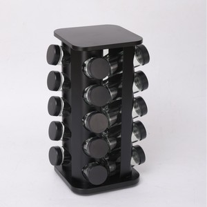 Organisateur de condiments rotatif en acier inoxydable, <span class=keywords><strong>carrousel</strong></span> à <span class=keywords><strong>épices</strong></span> pour comptoir de cuisine, étagère à <span class=keywords><strong>épices</strong></span> tournante avec bocaux - Product Image 4