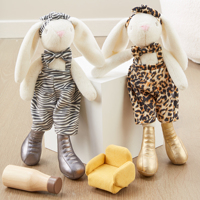 Peluche promotionnelle Lapin de Pâques, jouet en peluche Lapin aux longues oreilles, animaux en peluche
